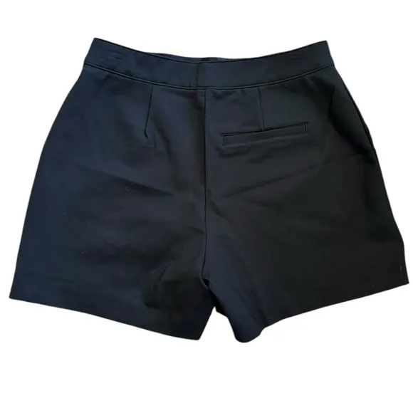 SPANX black ponte pull on elastic waist tummy control 4.5” shorts sz 2X - NWT!