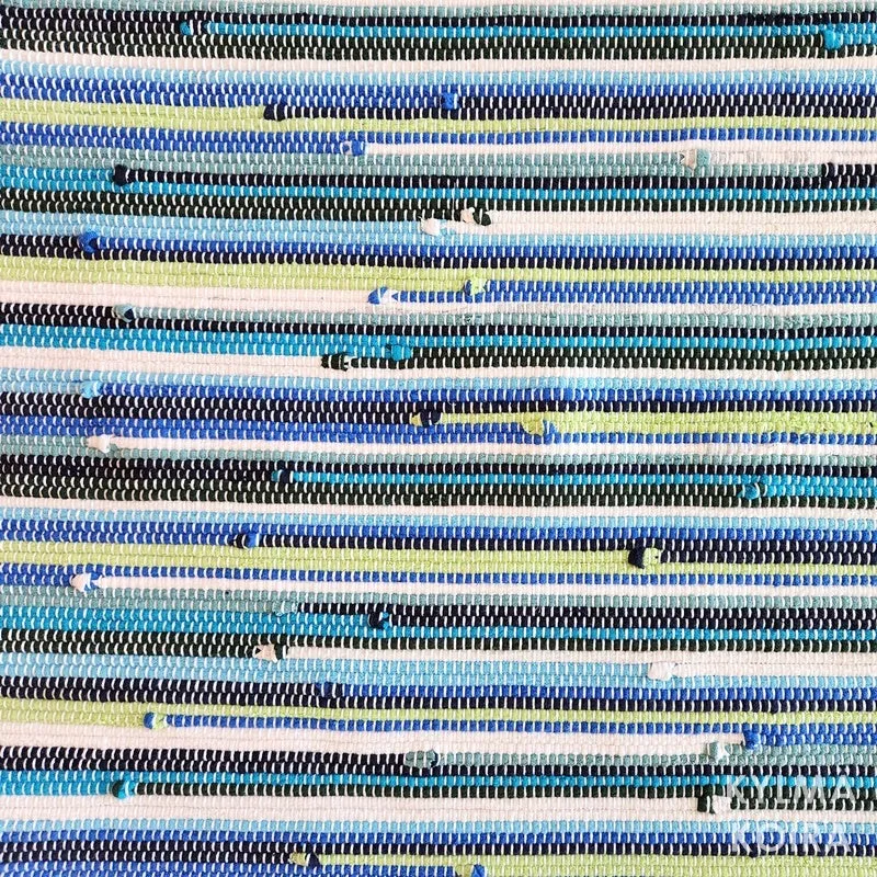 Splash 1 - Handwoven Rag Rug (24 x 48 inches)