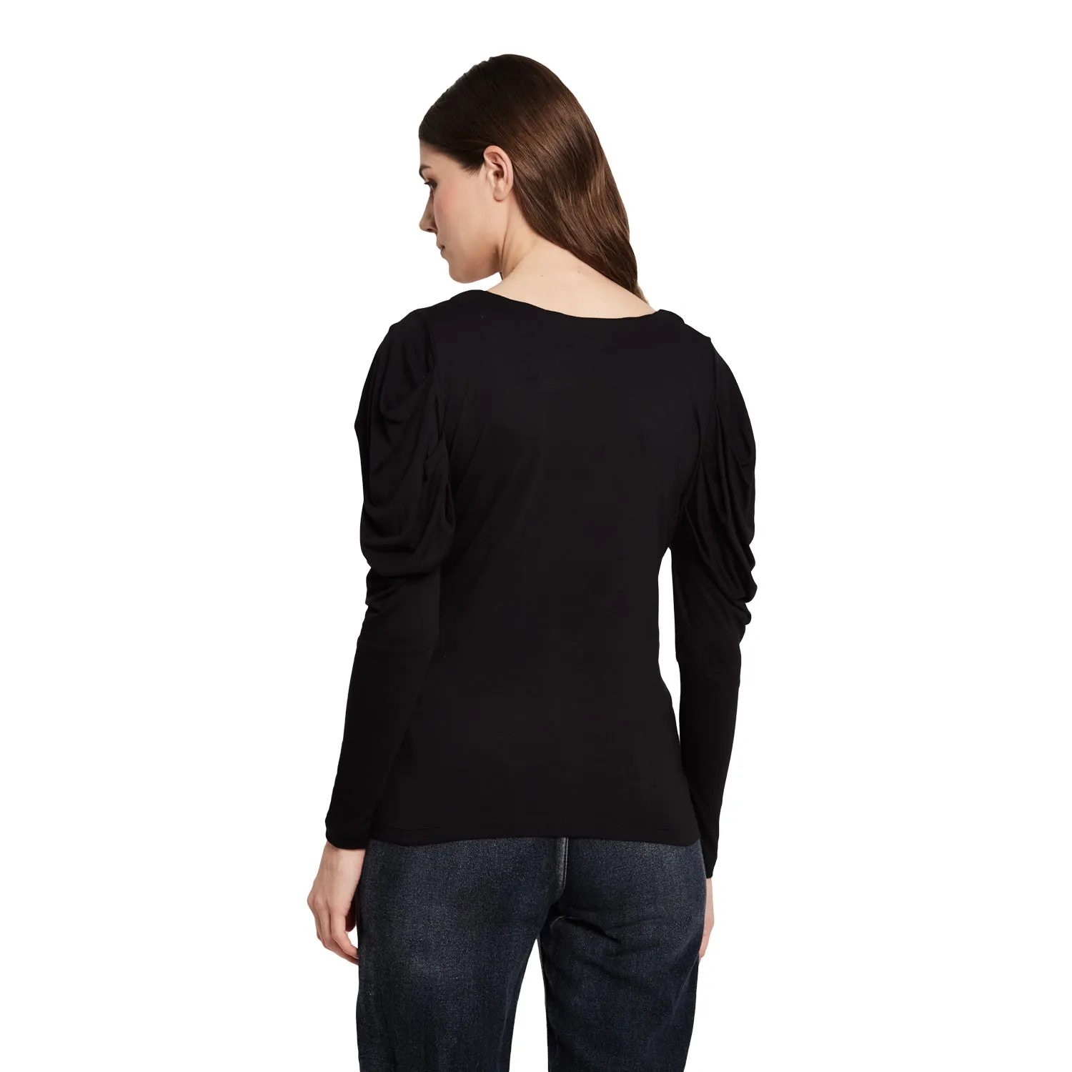 SQUARE NECK PUFF SLEEVE TOP