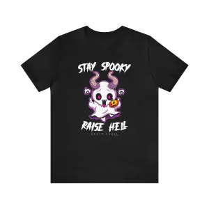 Stay Spooky Raise Hell Unisex Jersey Short Sleeve Tee