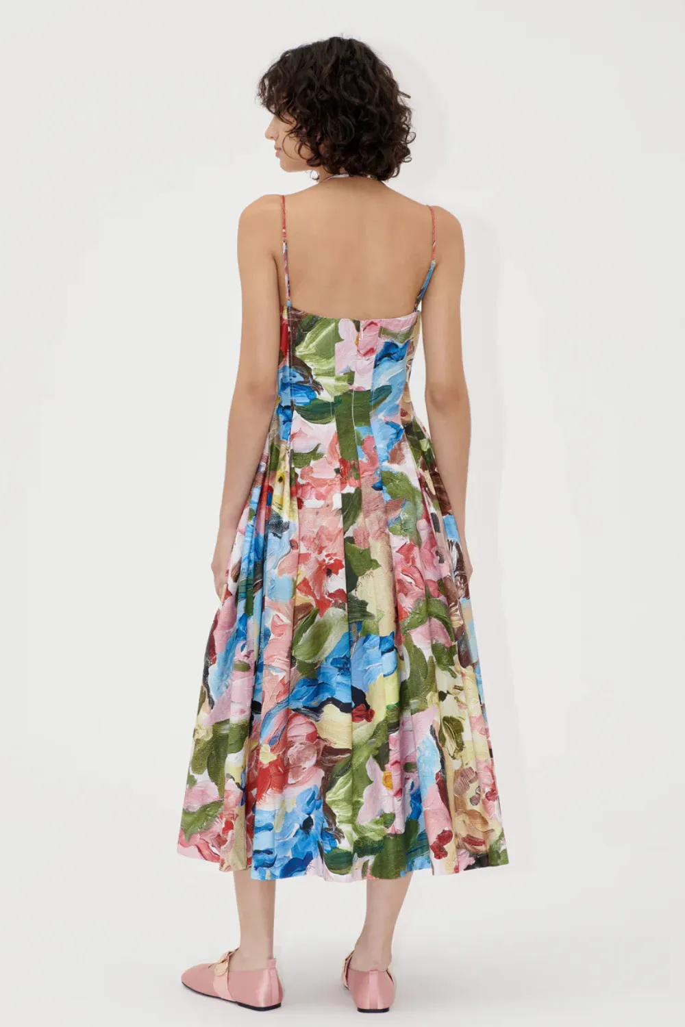 Stine Goya Midweight Cotton Double Strap High Volume Dress