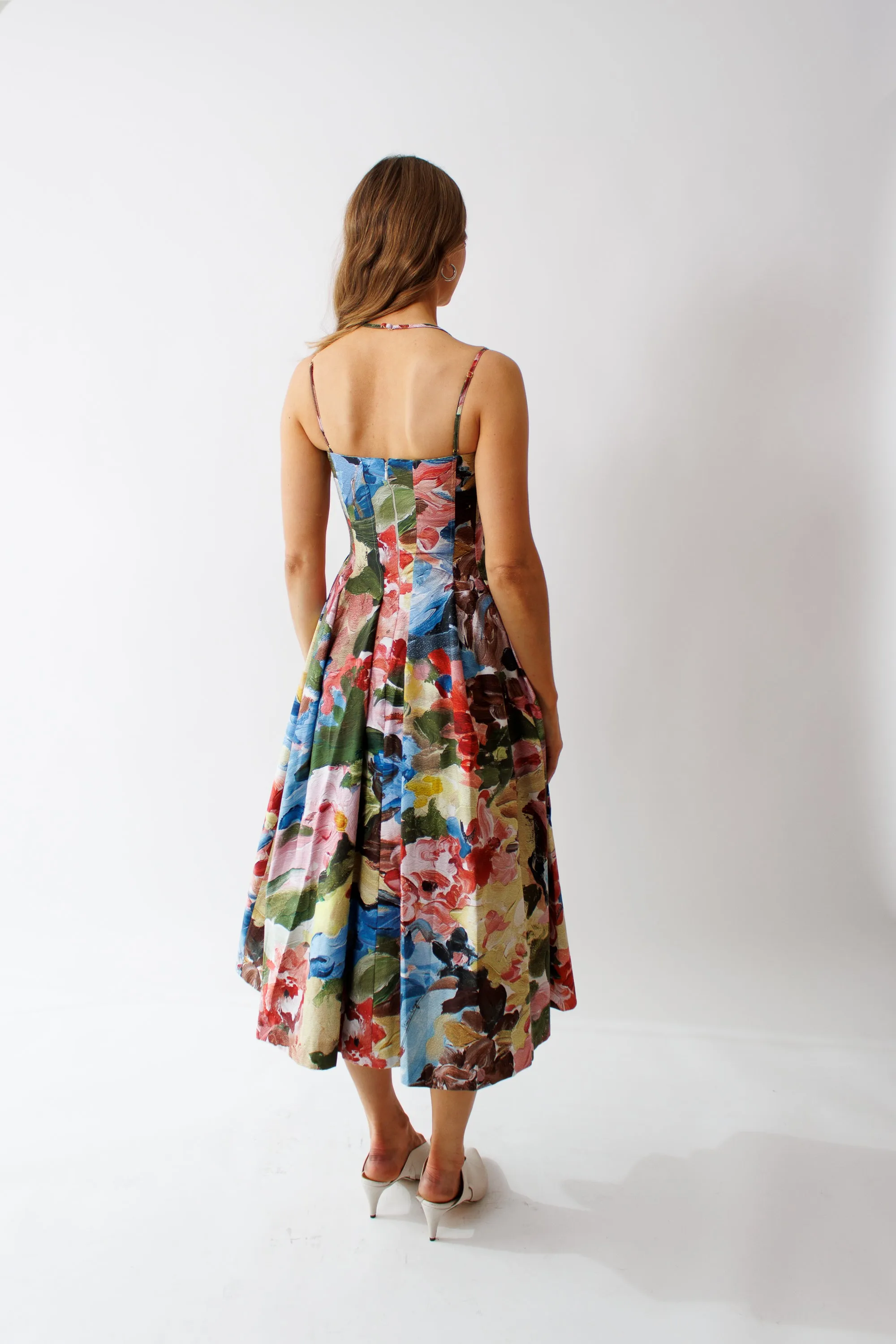 Stine Goya Midweight Cotton Double Strap High Volume Dress
