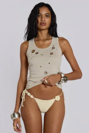 Stone Crochet Bikini Bottoms