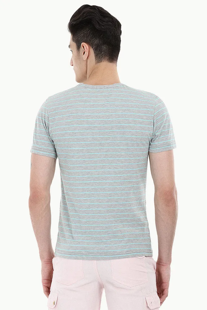 Stripes Soft Cotton Crew Neck