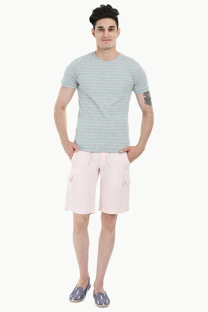 Stripes Soft Cotton Crew Neck