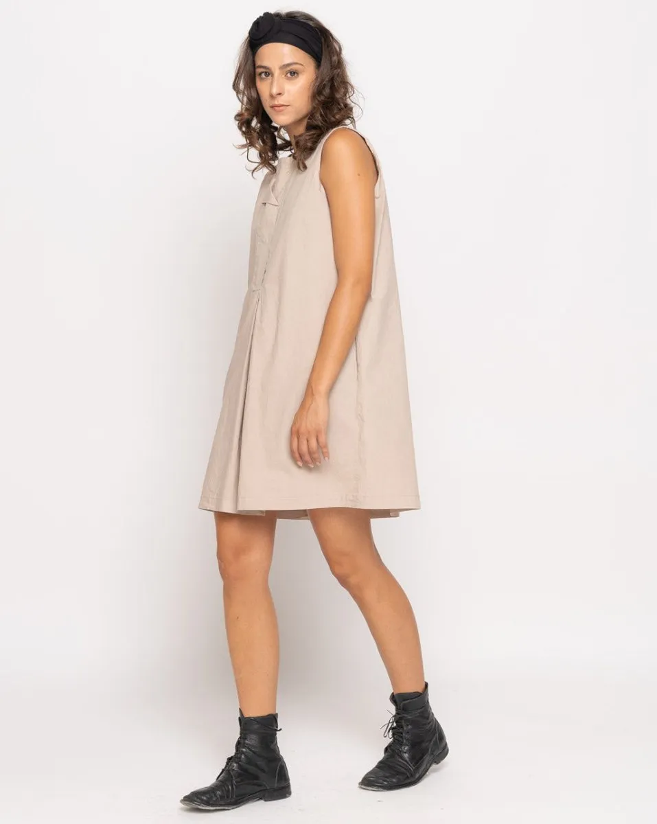 Stub Collar Tank Shirtdress