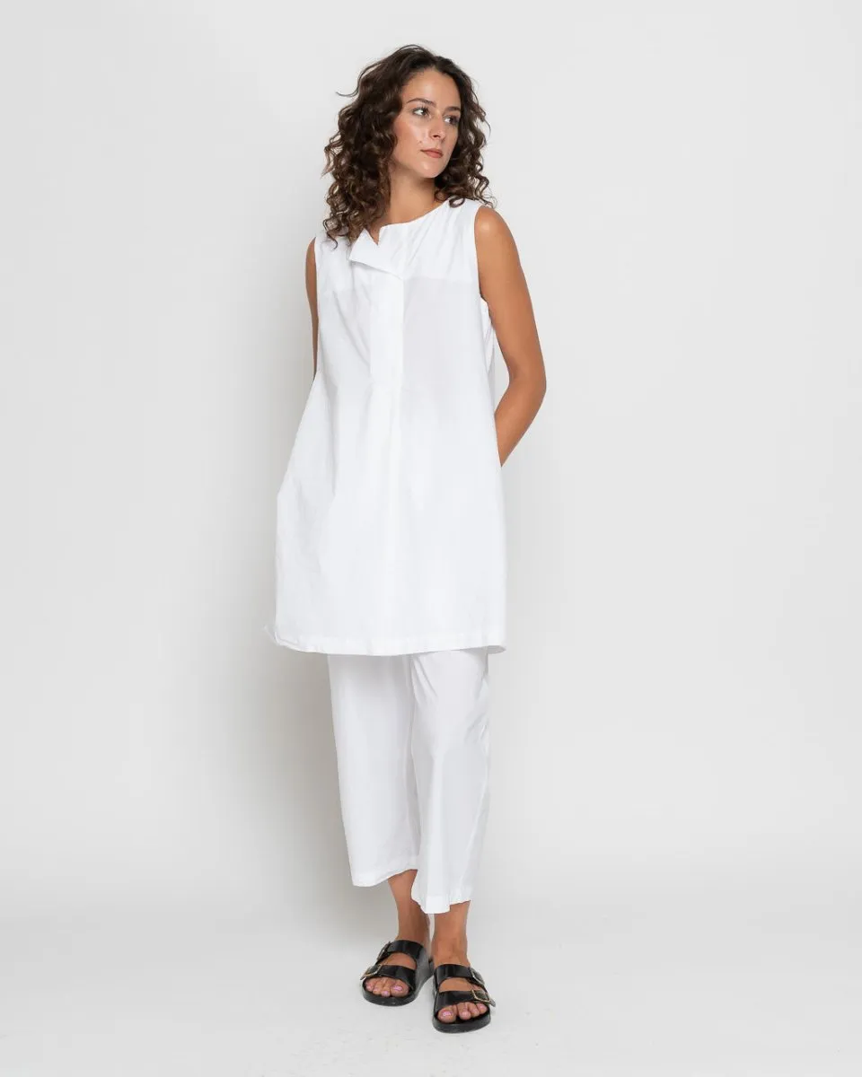 Stub Collar Tank Shirtdress