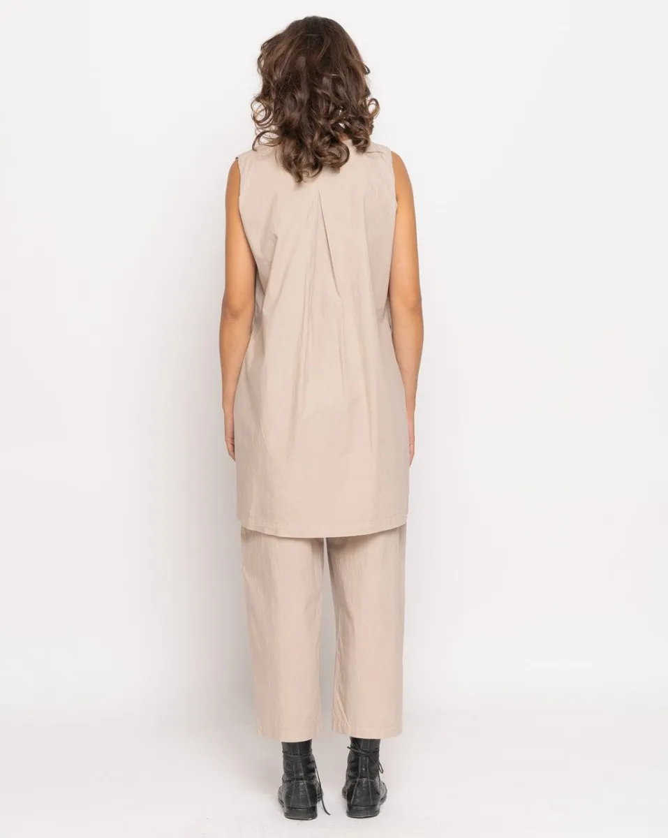 Stub Collar Tank Shirtdress