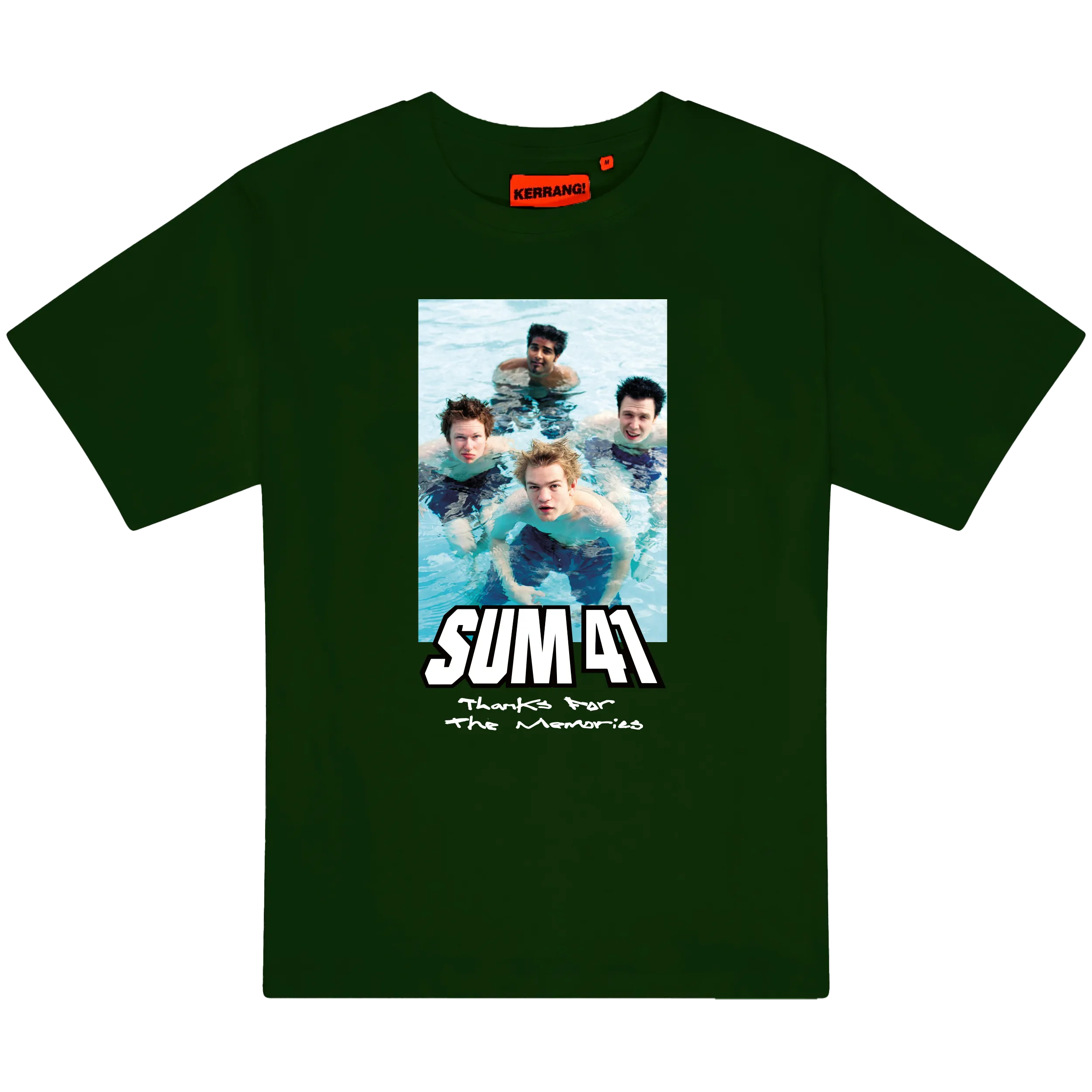 SUM 41 X K! LTD. EDITION POOL  TEE- FOREST GREEN