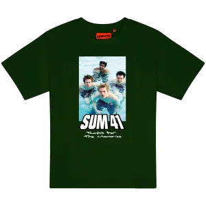 SUM 41 X K! LTD. EDITION POOL  TEE- FOREST GREEN