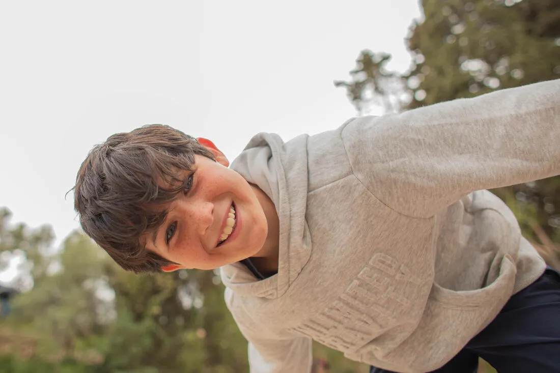 Sweat à capuche coton enfant imprimé