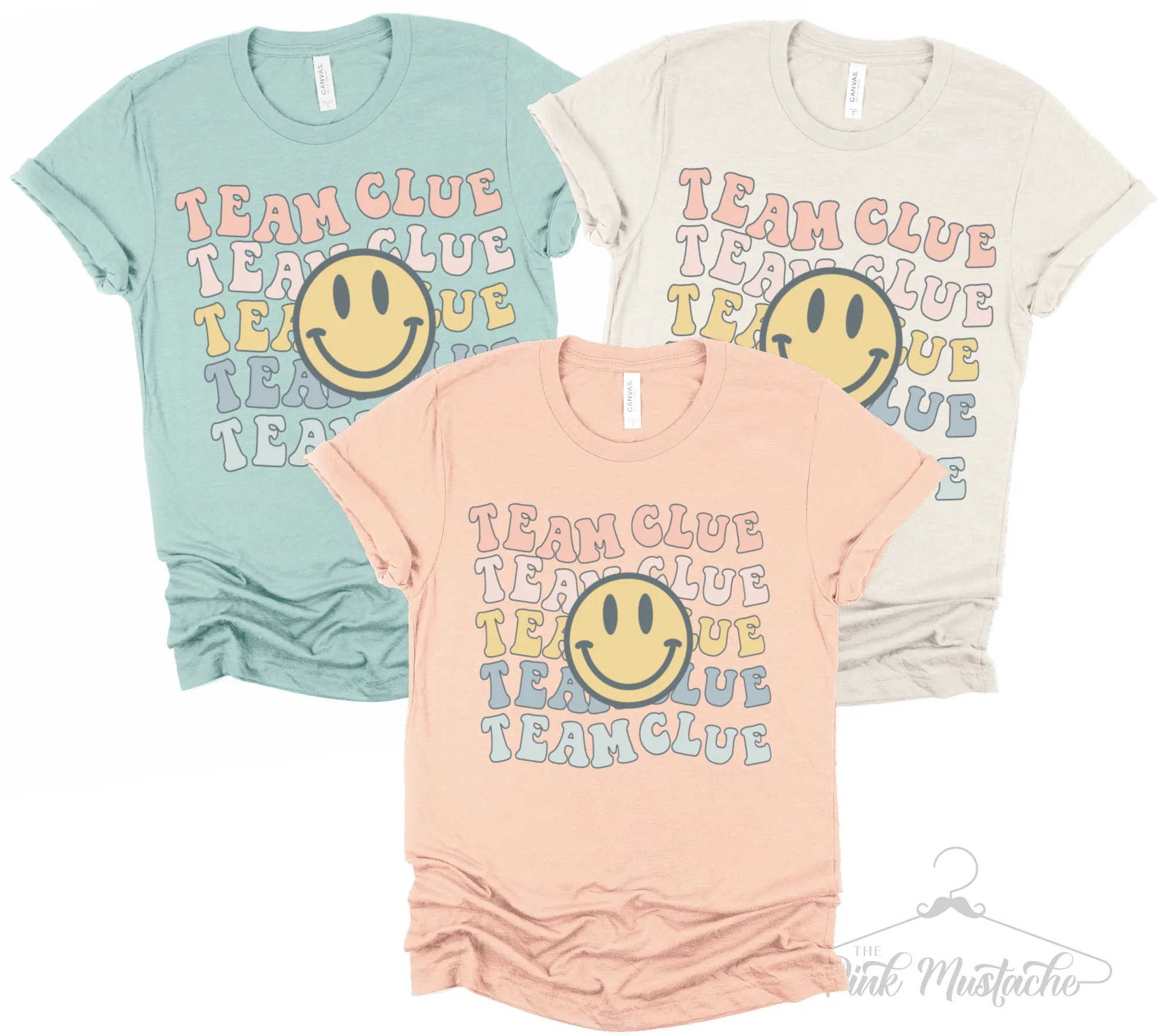 Team Clue Smiley Unisex Shirt / Bella Canvas Soft Style