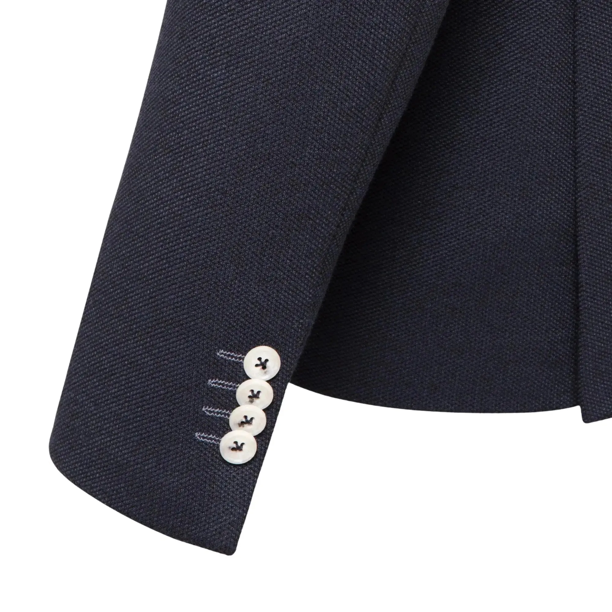 Textured Stretch Blazer - Navy