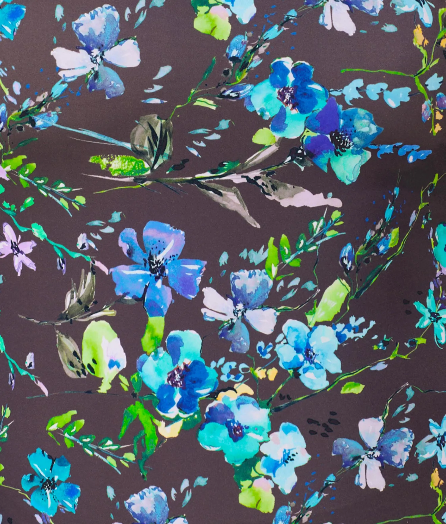 The 90s High Waist Bikini Bottom - Eco Nylon - Wildflowers