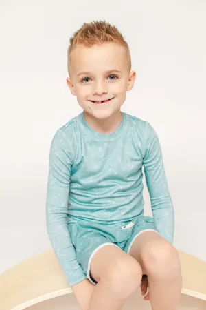The Boy's Rash Guard - Narwhal