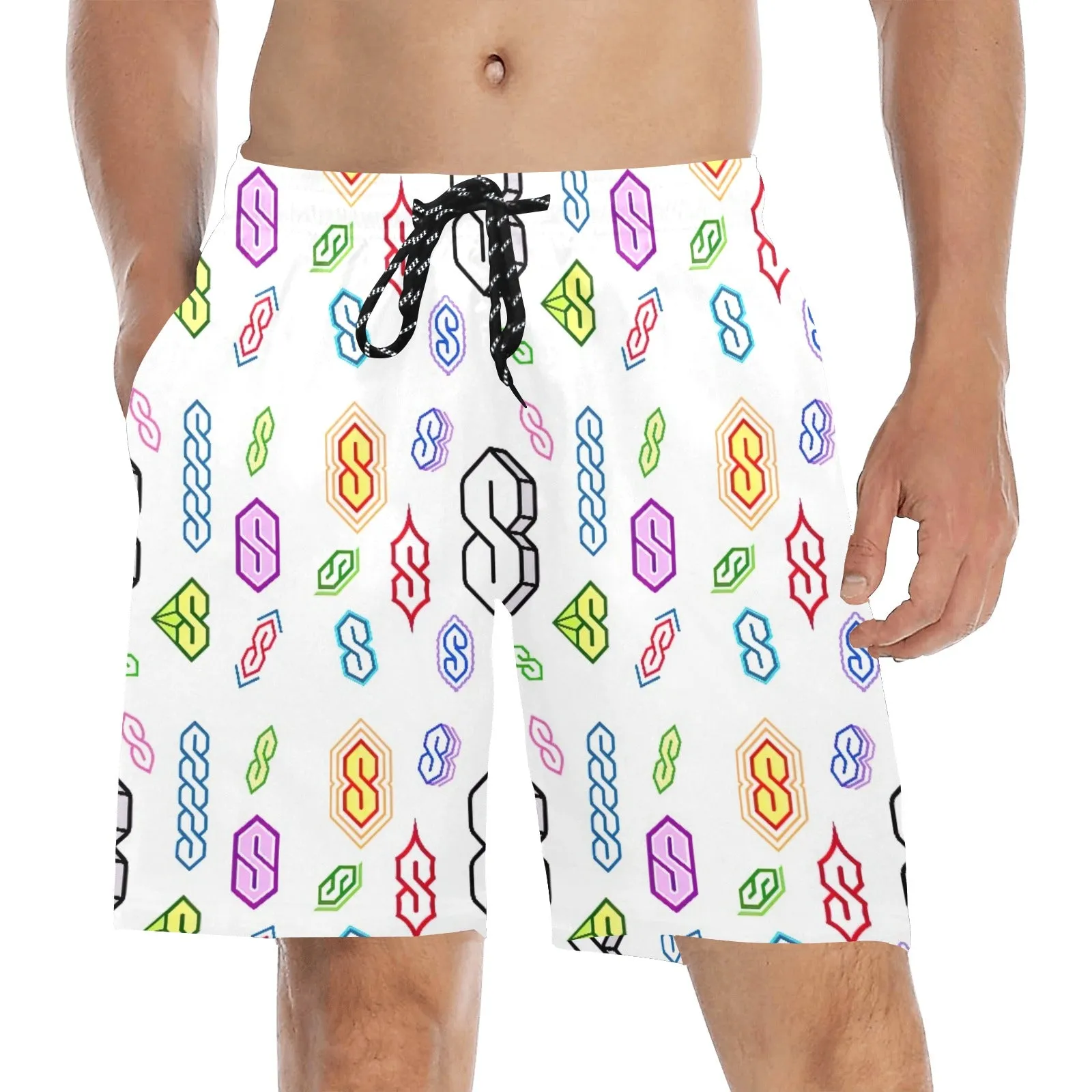 The Cool S Men's Mid-Length Beach Shorts