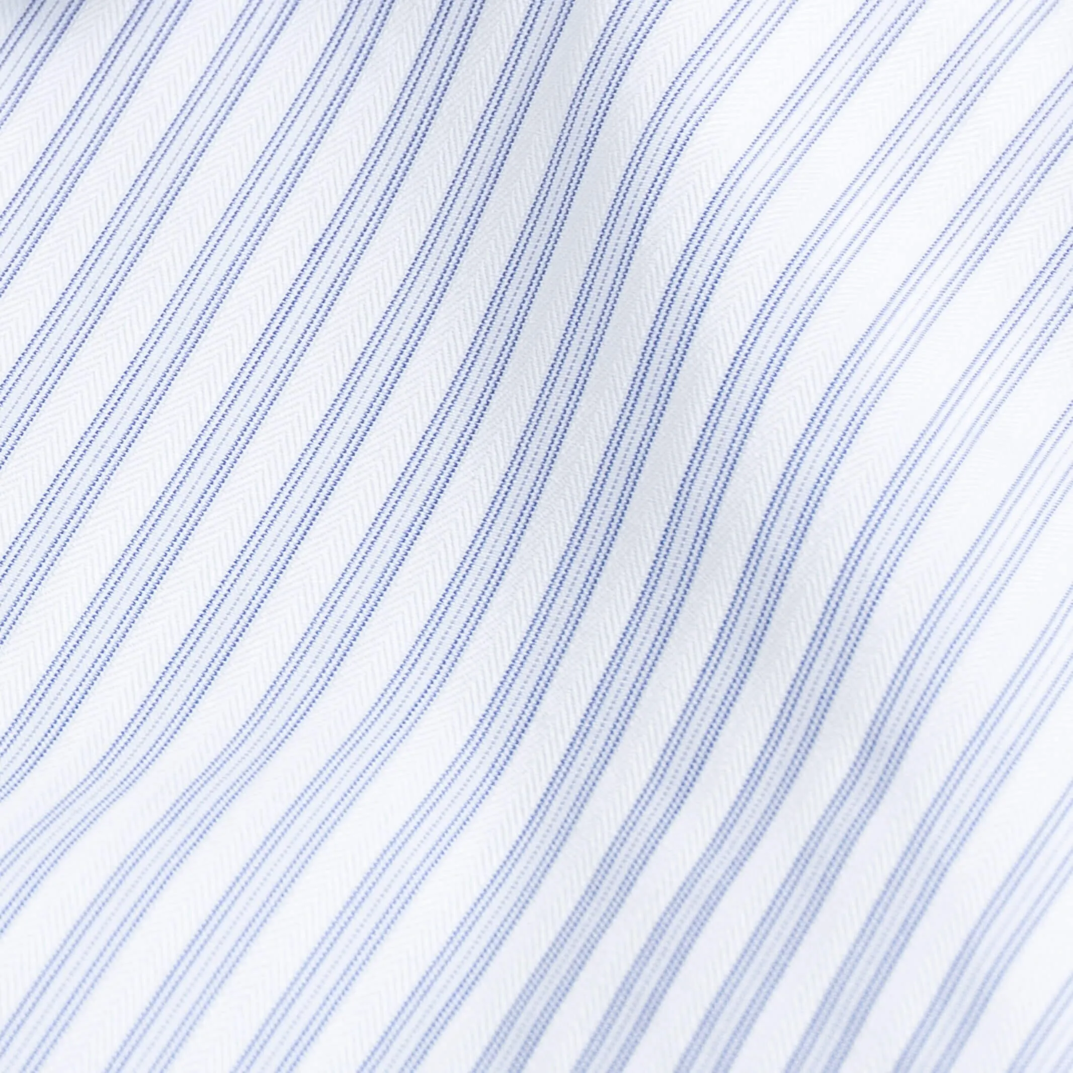The Deep Blue Albini Deacon Stripe Custom Shirt