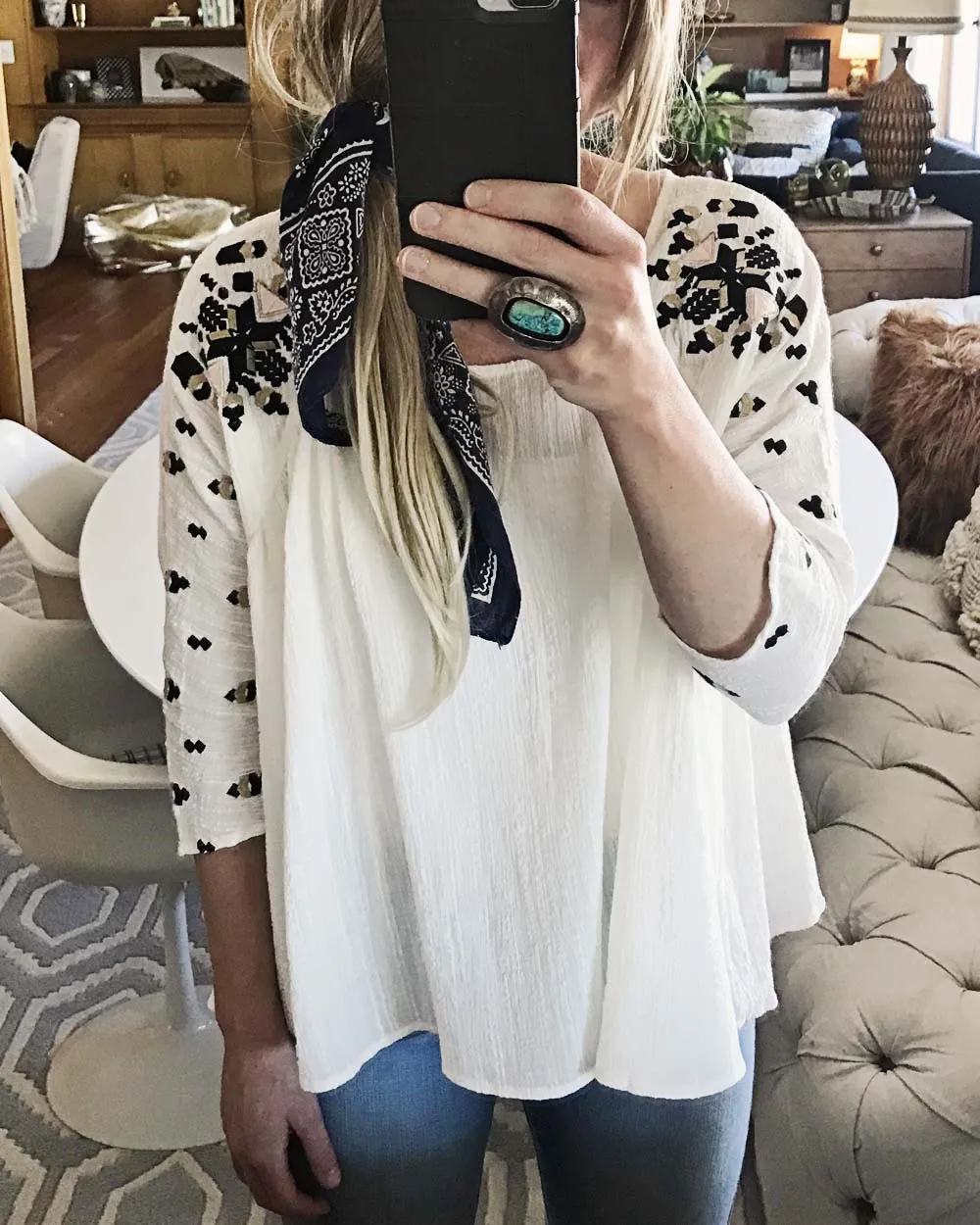 The James Top in White