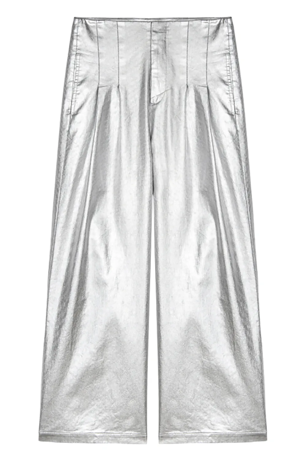 The Sculpted Trouser in Silver