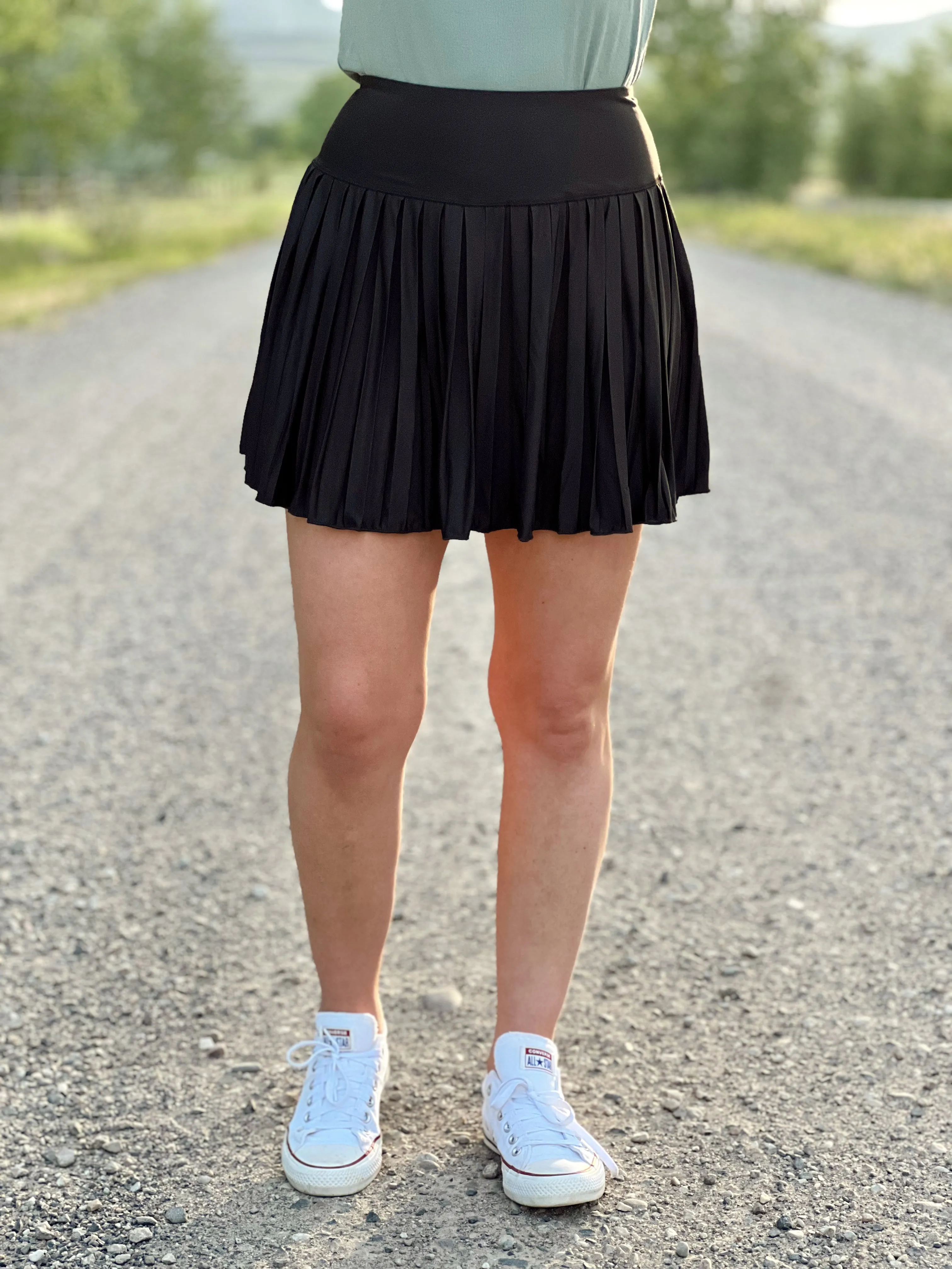 The Tennis Skort in Black
