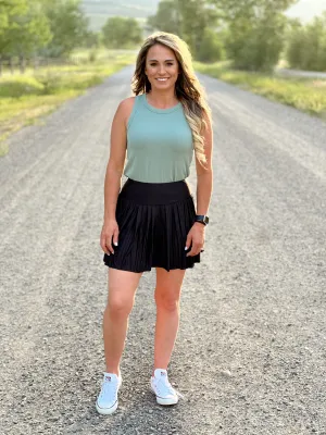 The Tennis Skort in Black