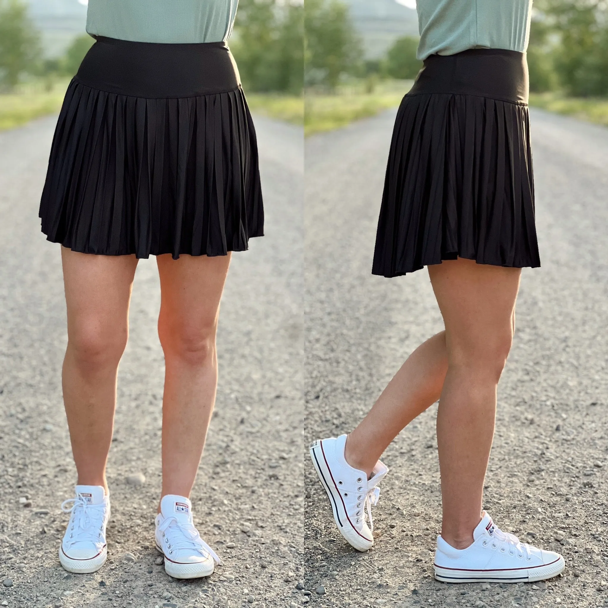 The Tennis Skort in Black