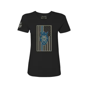 Thin Blue Line Lady's Tee