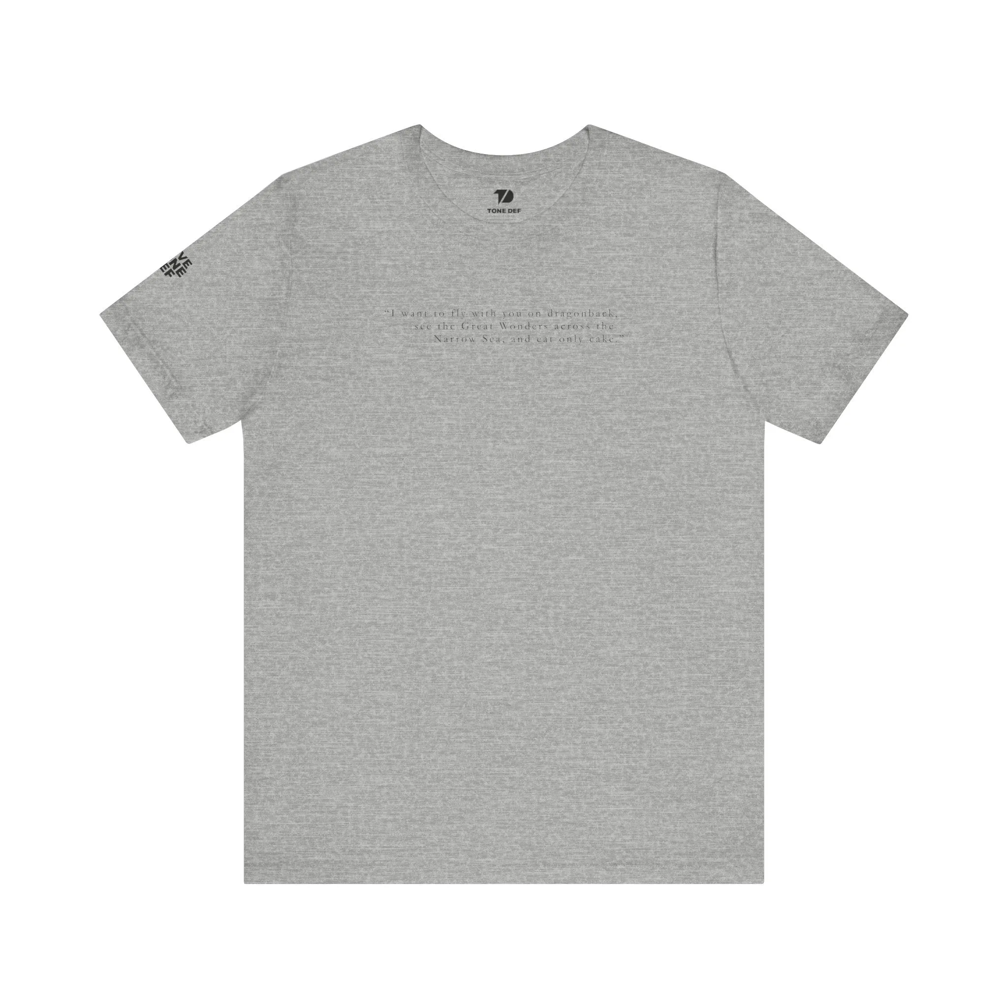 To fly with you on dragonback... - Unisex Jersey Short Sleeve Tee