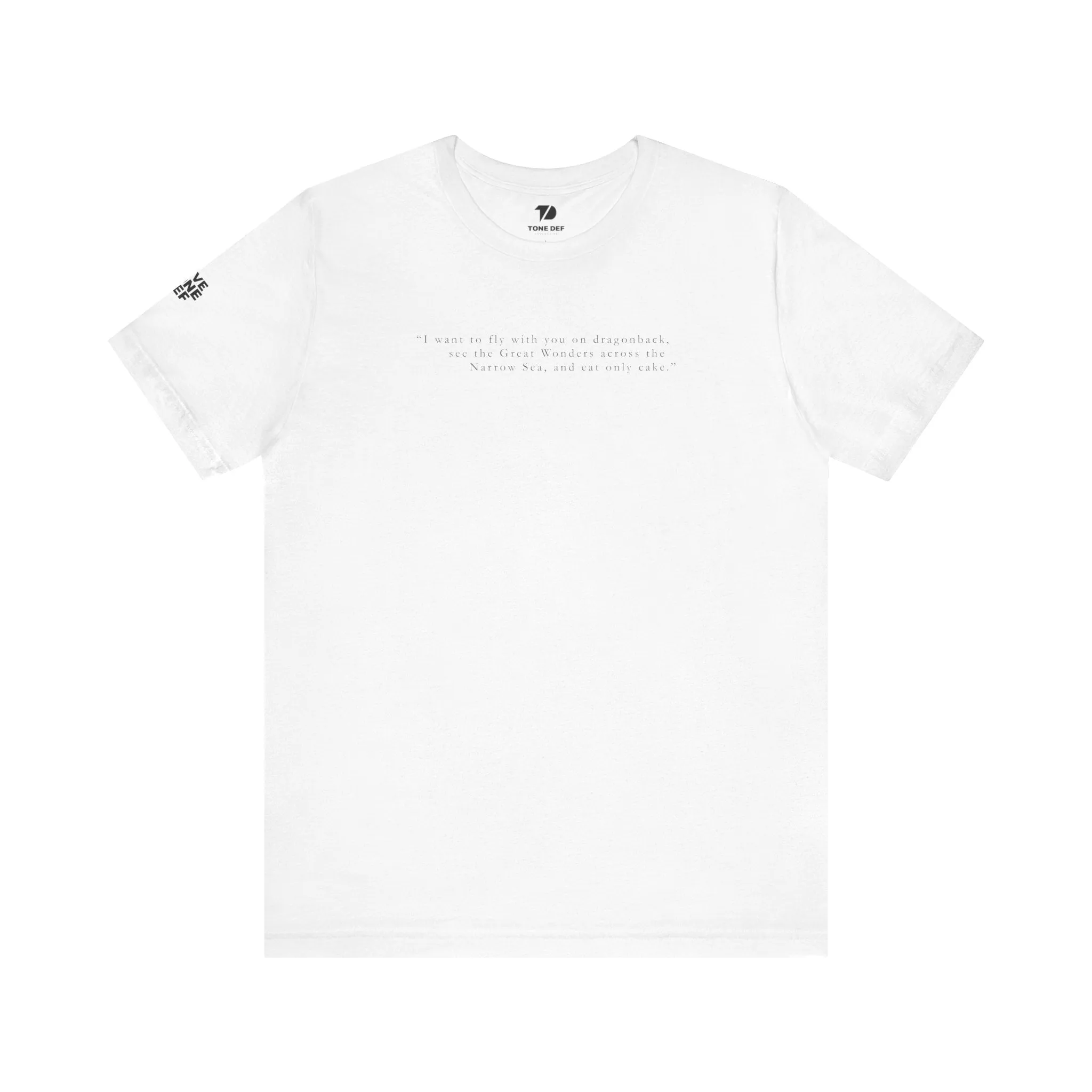 To fly with you on dragonback... - Unisex Jersey Short Sleeve Tee