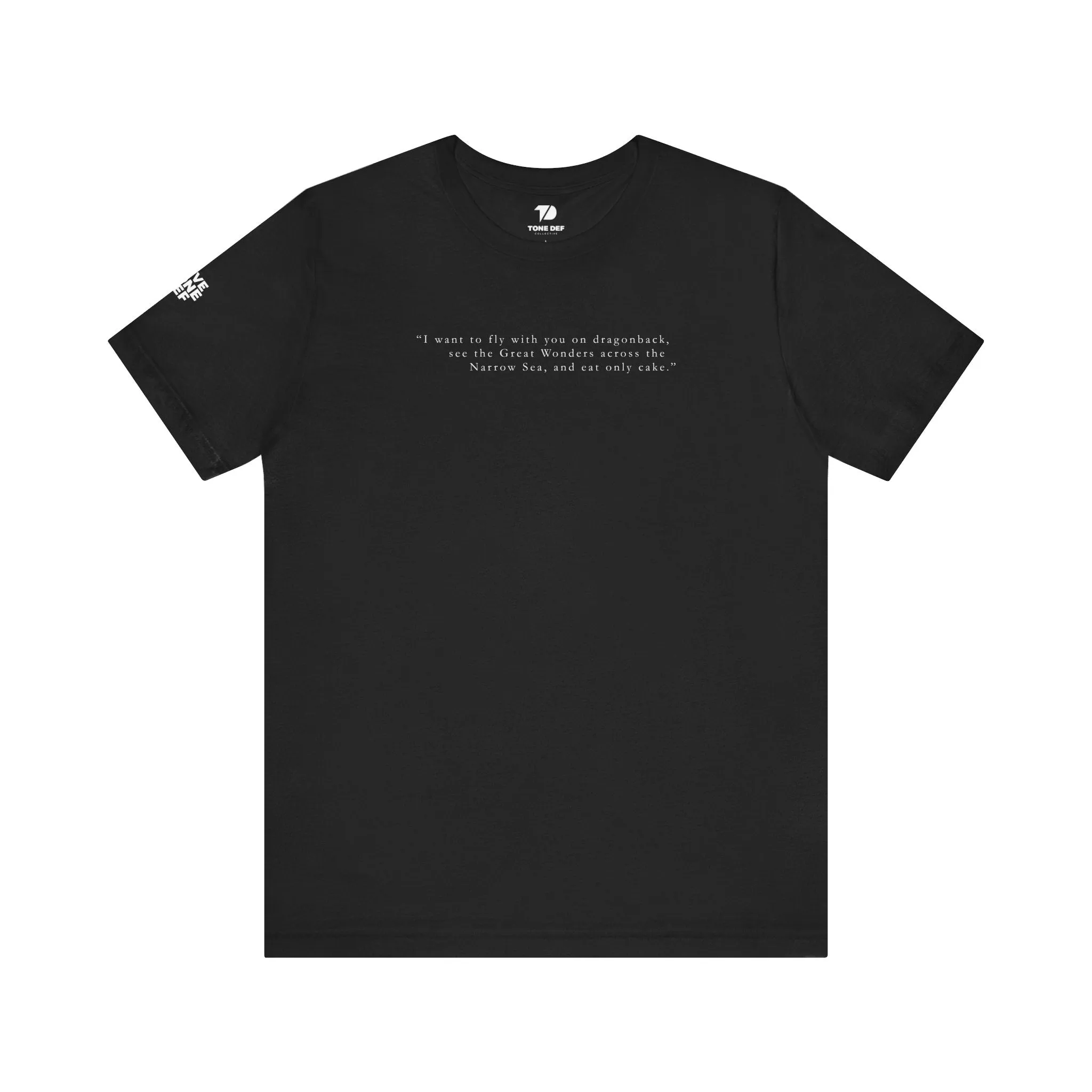 To fly with you on dragonback... - Unisex Jersey Short Sleeve Tee