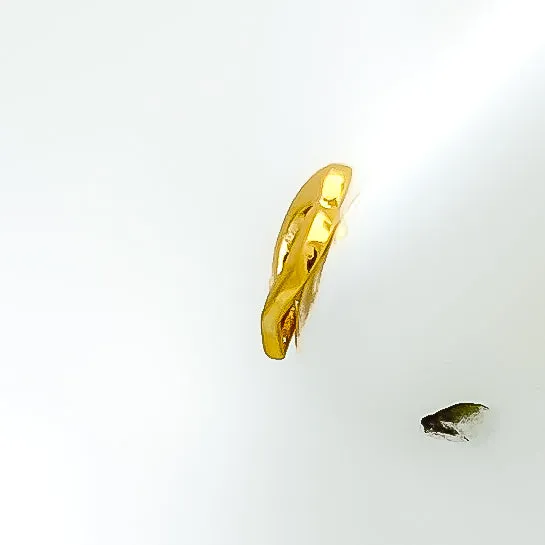 Trendy Lush 22k Gold Top Earrings