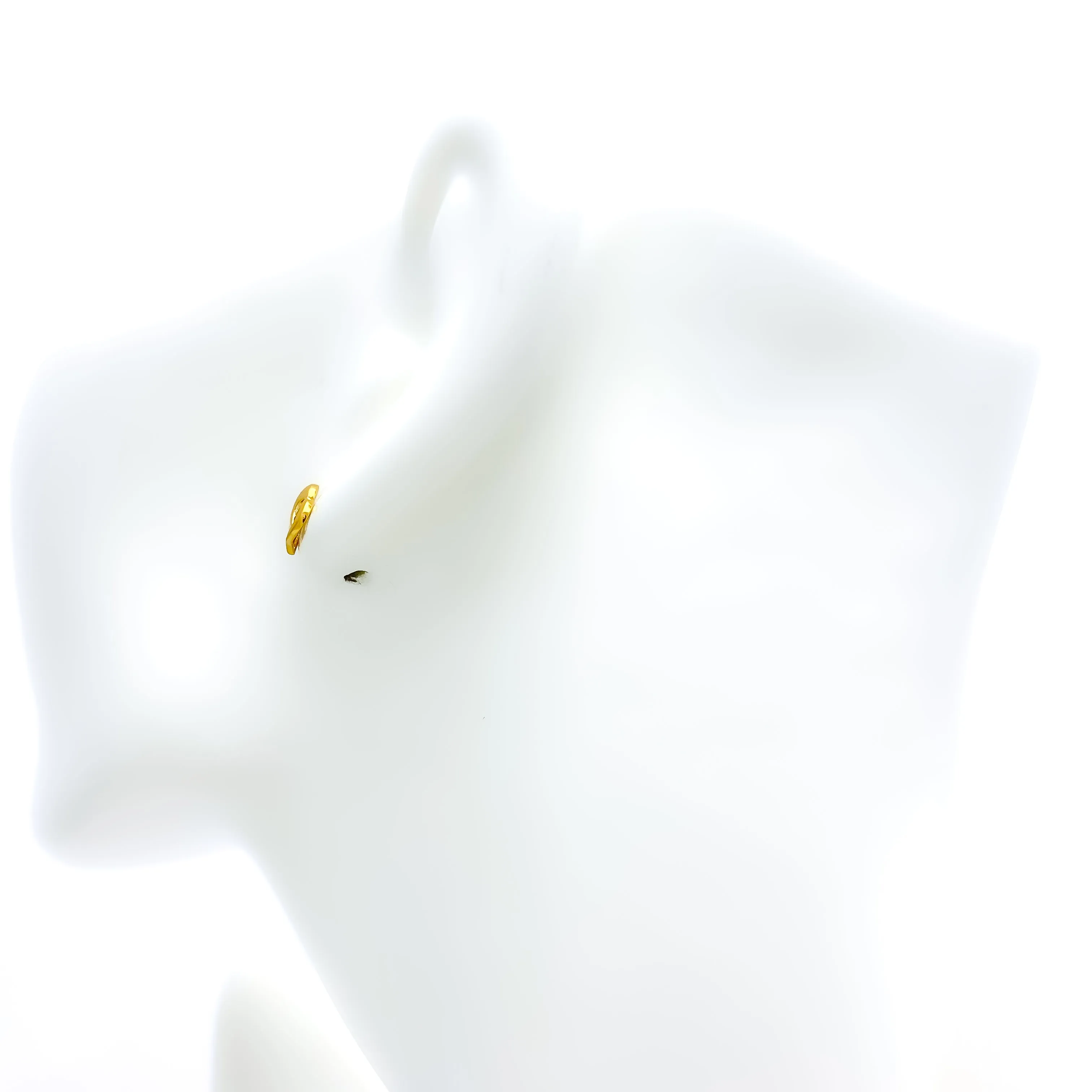 Trendy Lush 22k Gold Top Earrings