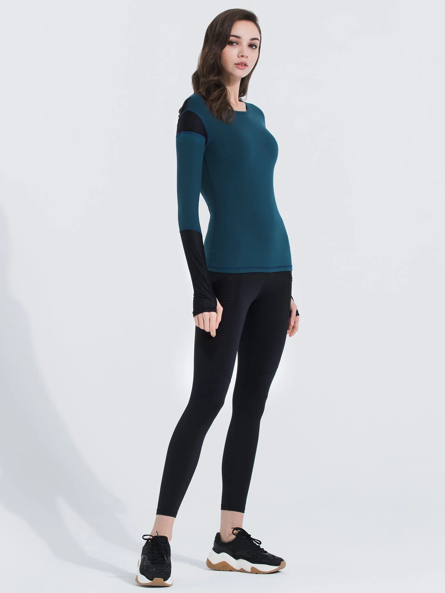 TRIANGLE MESH TEE, LAKE