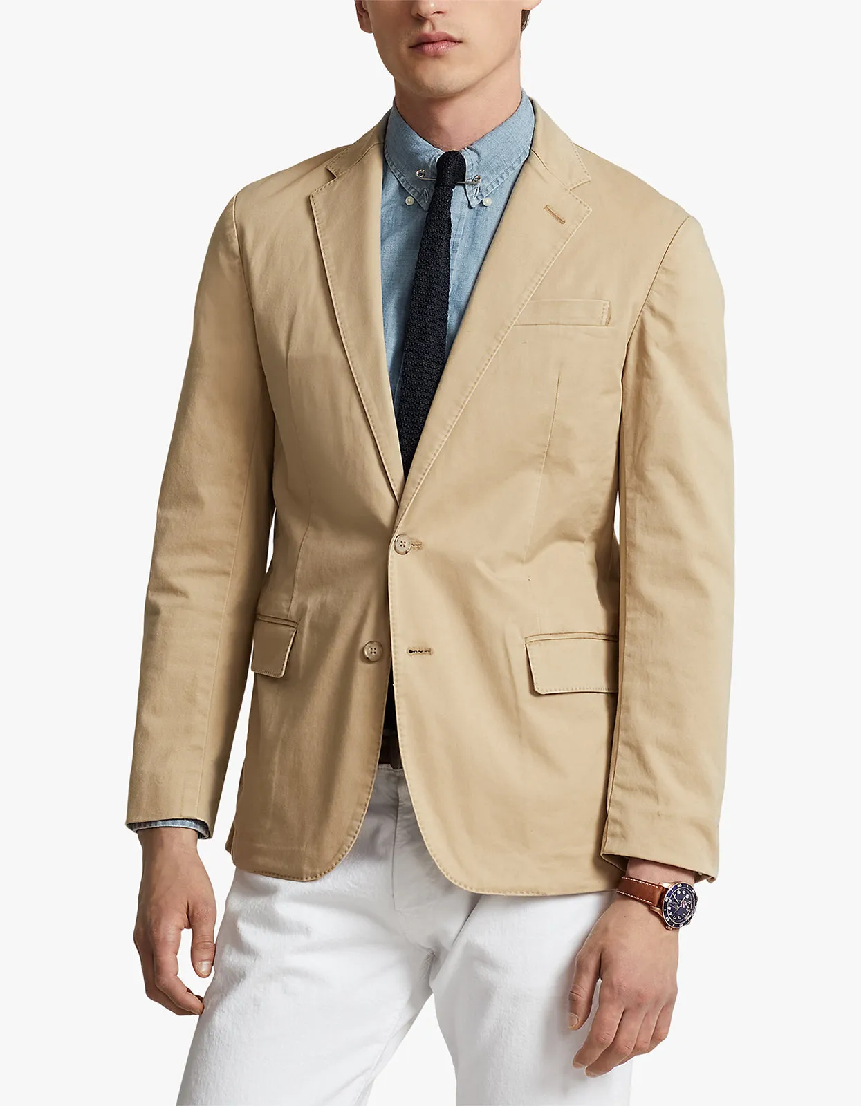 Two Button Blazer - Monument Tan