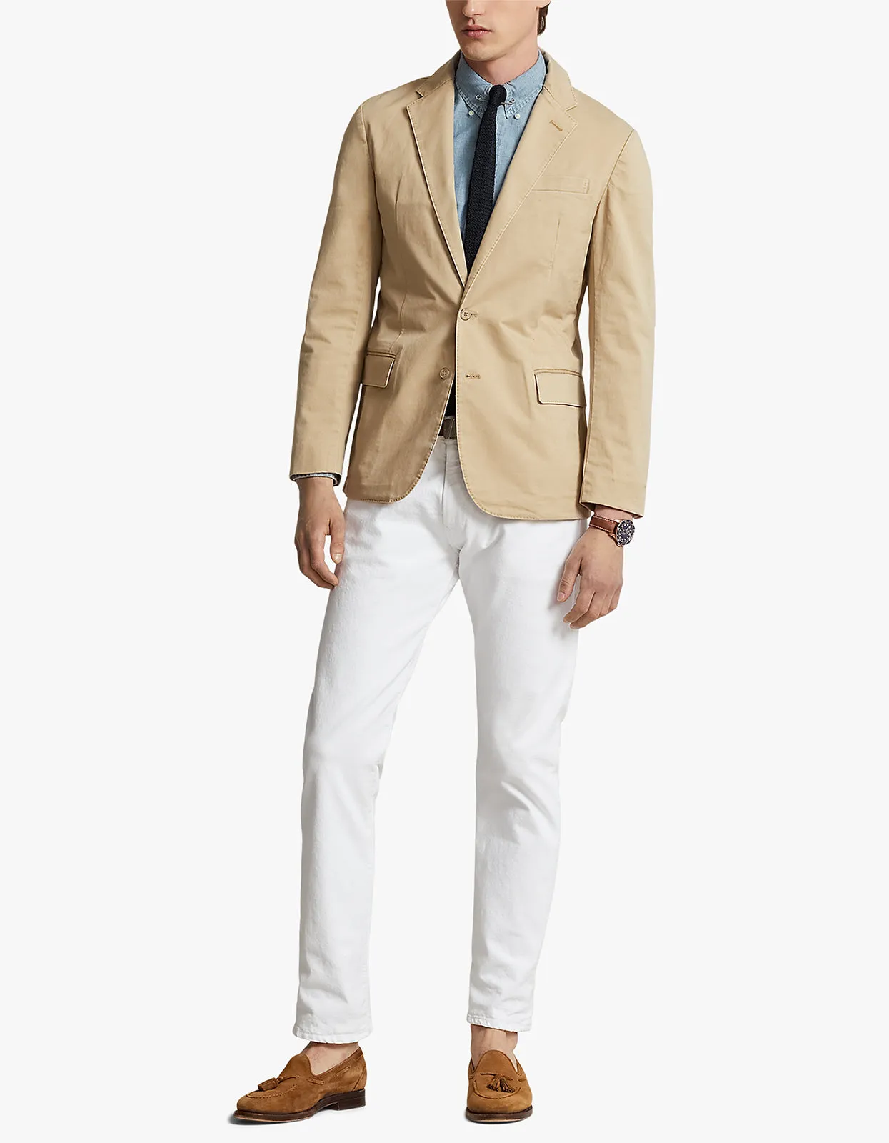 Two Button Blazer - Monument Tan