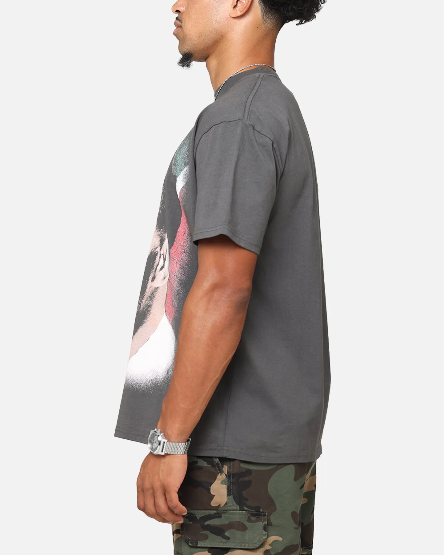 UFC By Culture Kings Dricus du Plessis Big Head Heavy T-Shirt Black Wash