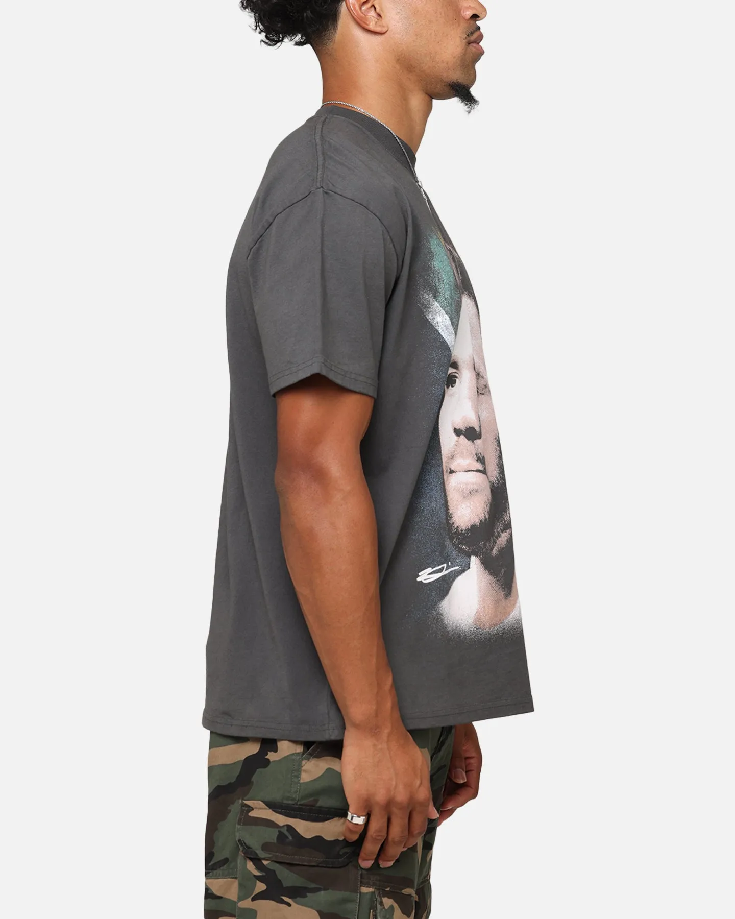 UFC By Culture Kings Dricus du Plessis Big Head Heavy T-Shirt Black Wash