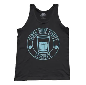 Unisex Glass Half Empty Society Tank Top