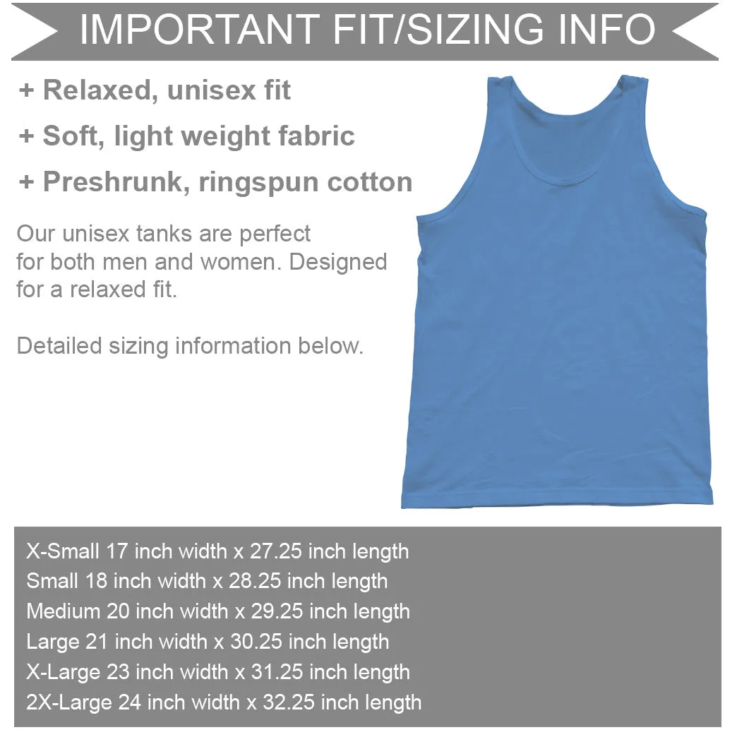 Unisex Glass Half Empty Society Tank Top