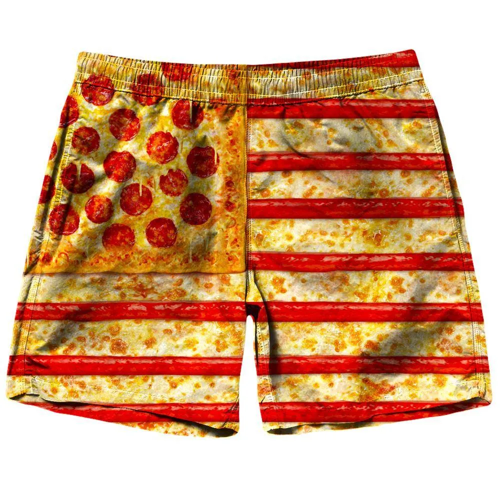 United States Flag Pizza Shorts
