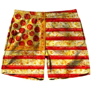 United States Flag Pizza Shorts