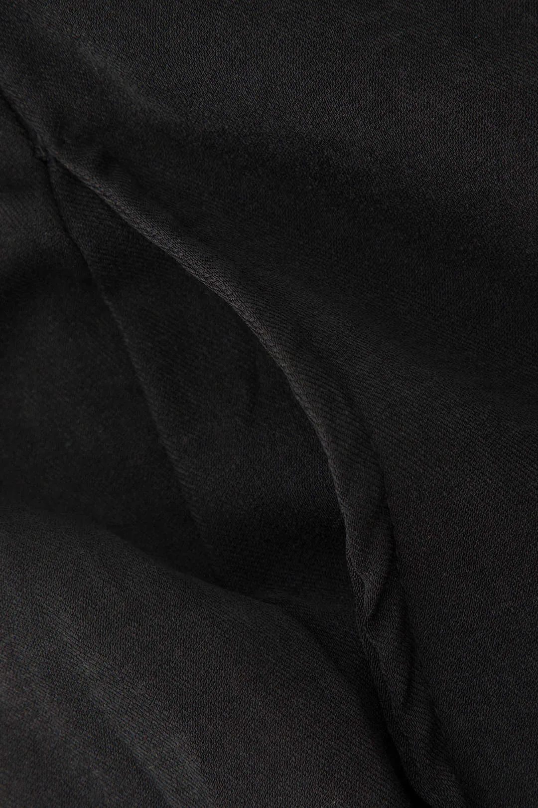 Vintage Black Draped Wrap Straight Leg Pants 