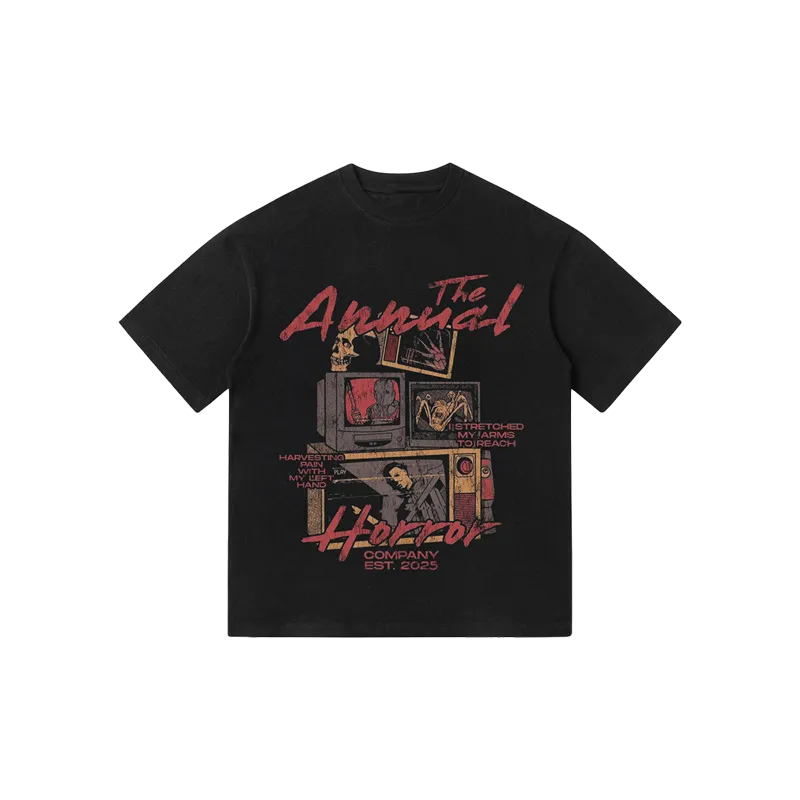Vintage TV monogram print TEE-D707 | Inspanda