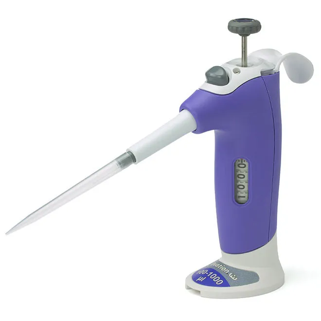 VistaLab 1070-1000 Ovation M M Mechanical Volume Set Pipette, Purple, 100 to 1000 uL