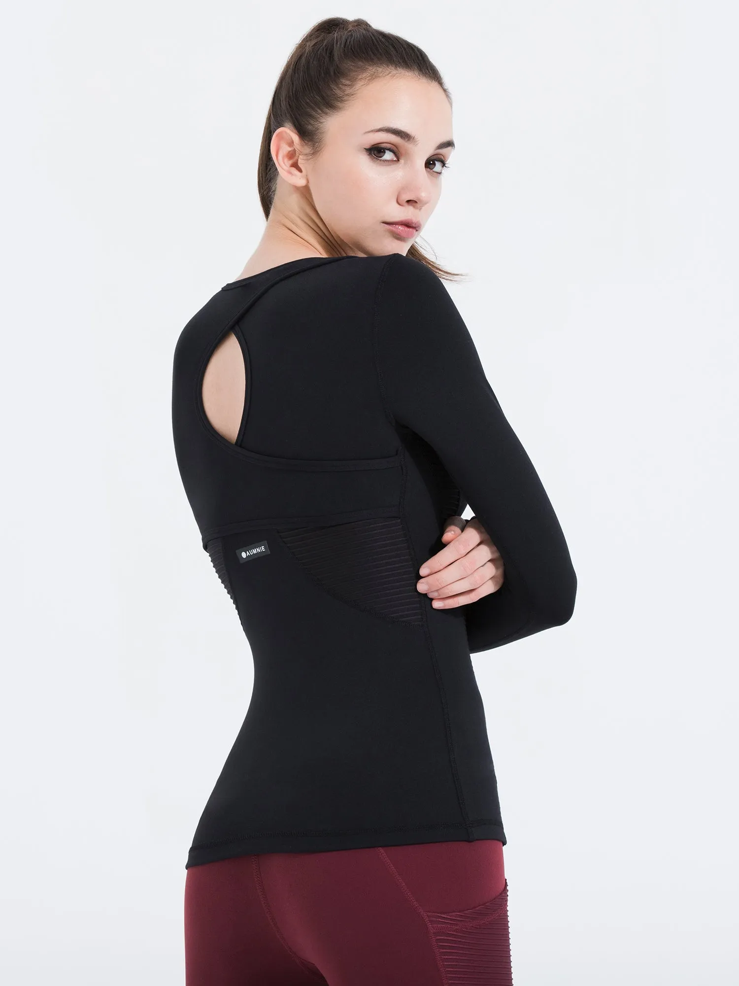 VORTEX LONG SLEEVE TEE, BLACK