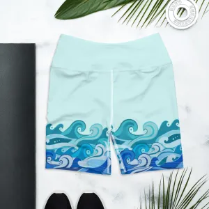 WATER ELEMENT YOGA SHORTS