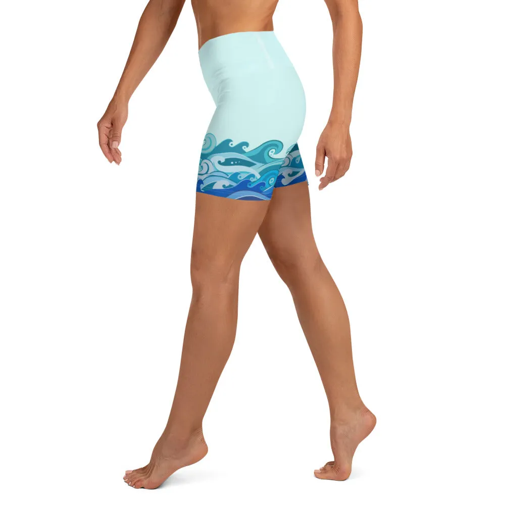 WATER ELEMENT YOGA SHORTS