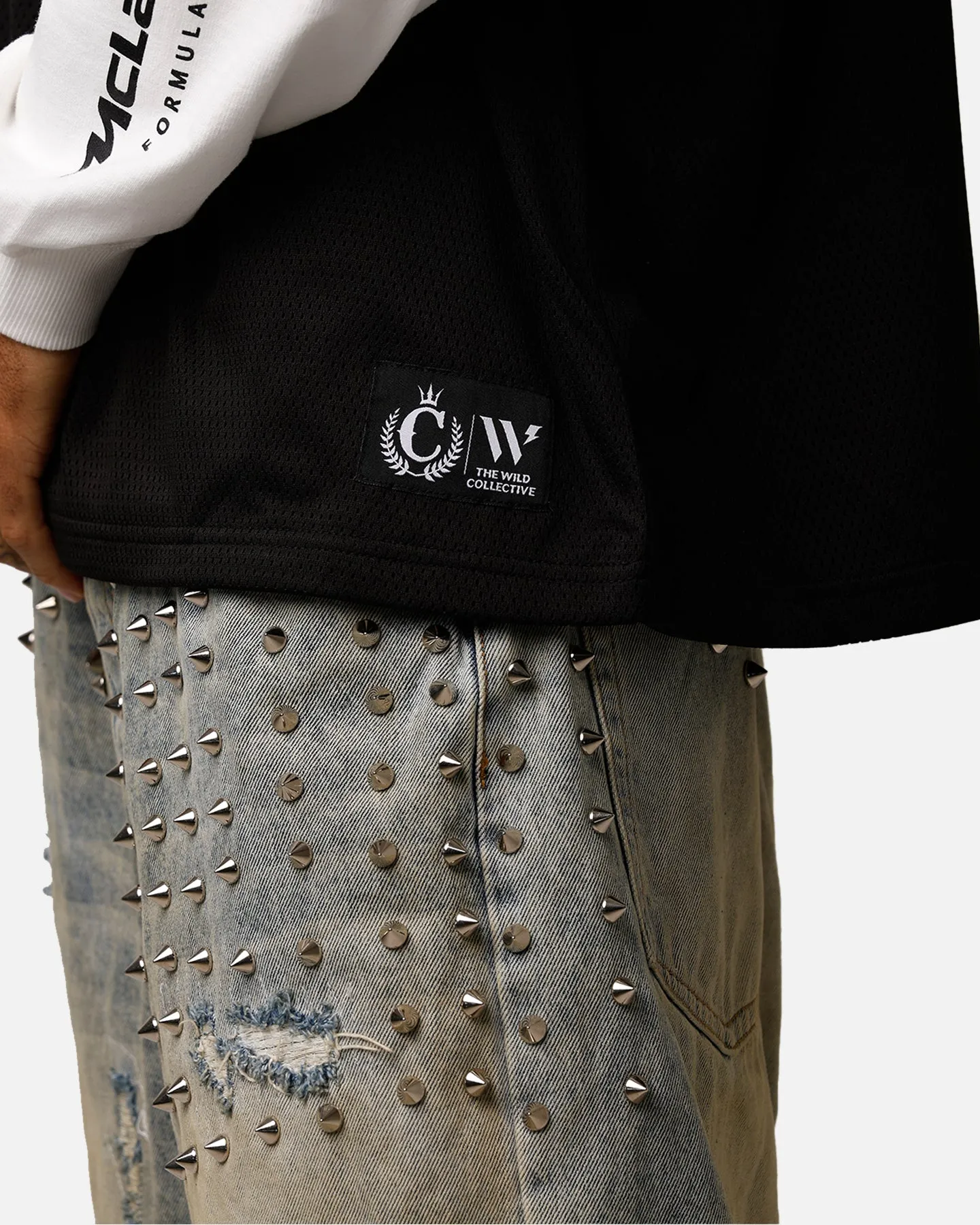 We Are The Wild Collective X Women's Mclaren 'Vegas Grad Prix 2024' Mesh Long Sleeve Jersey Black