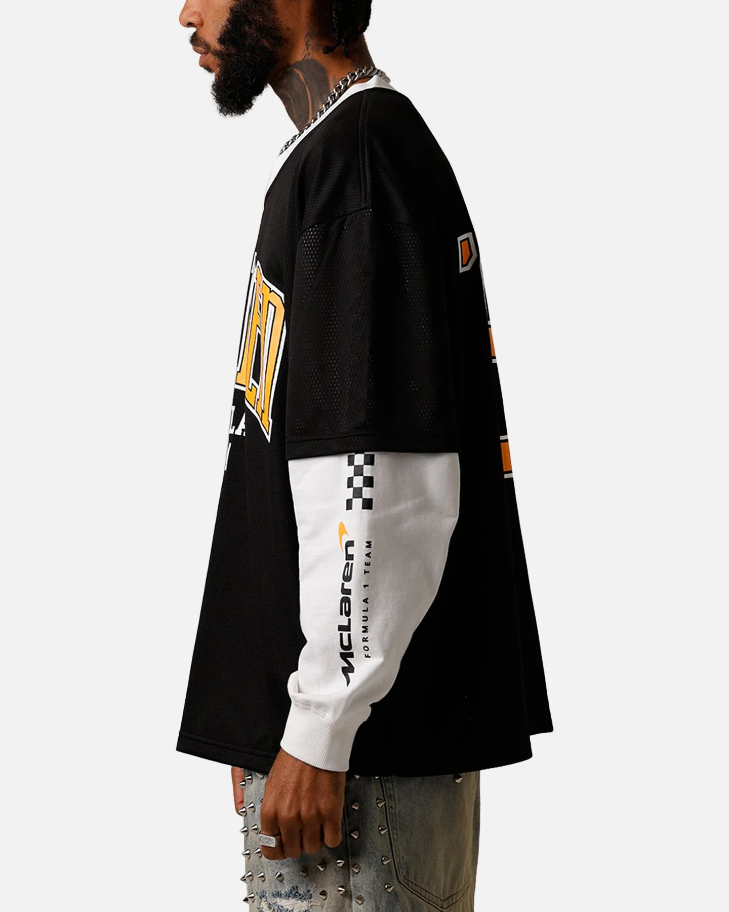 We Are The Wild Collective X Women's Mclaren 'Vegas Grad Prix 2024' Mesh Long Sleeve Jersey Black