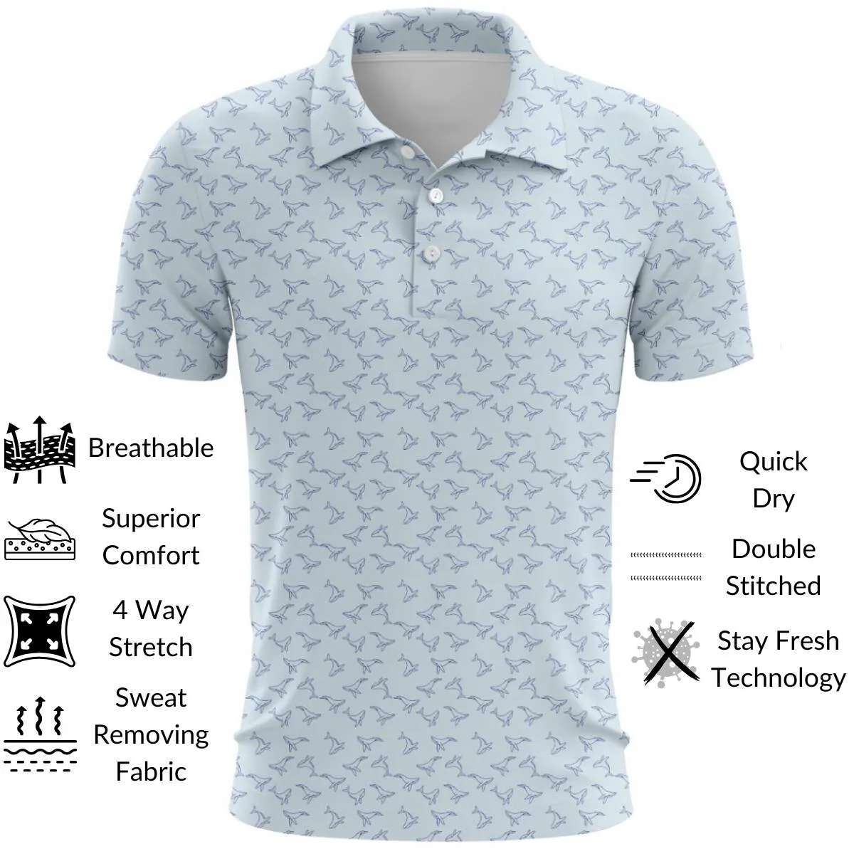 Whale Golf Polo Pre-Order